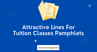 attractive lines for tuition classes pamphlets