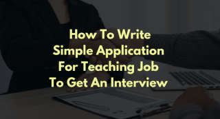 simple application for teaching job